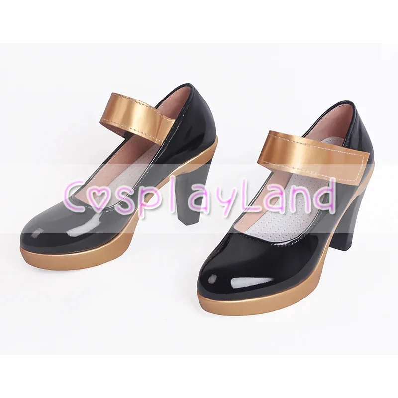 Gioco LOL KDA Ahri Stivali Accessori per costumi cosplay per scarpe da donna Custom Made Halloween Partyx;3,d'6.r;8'w,