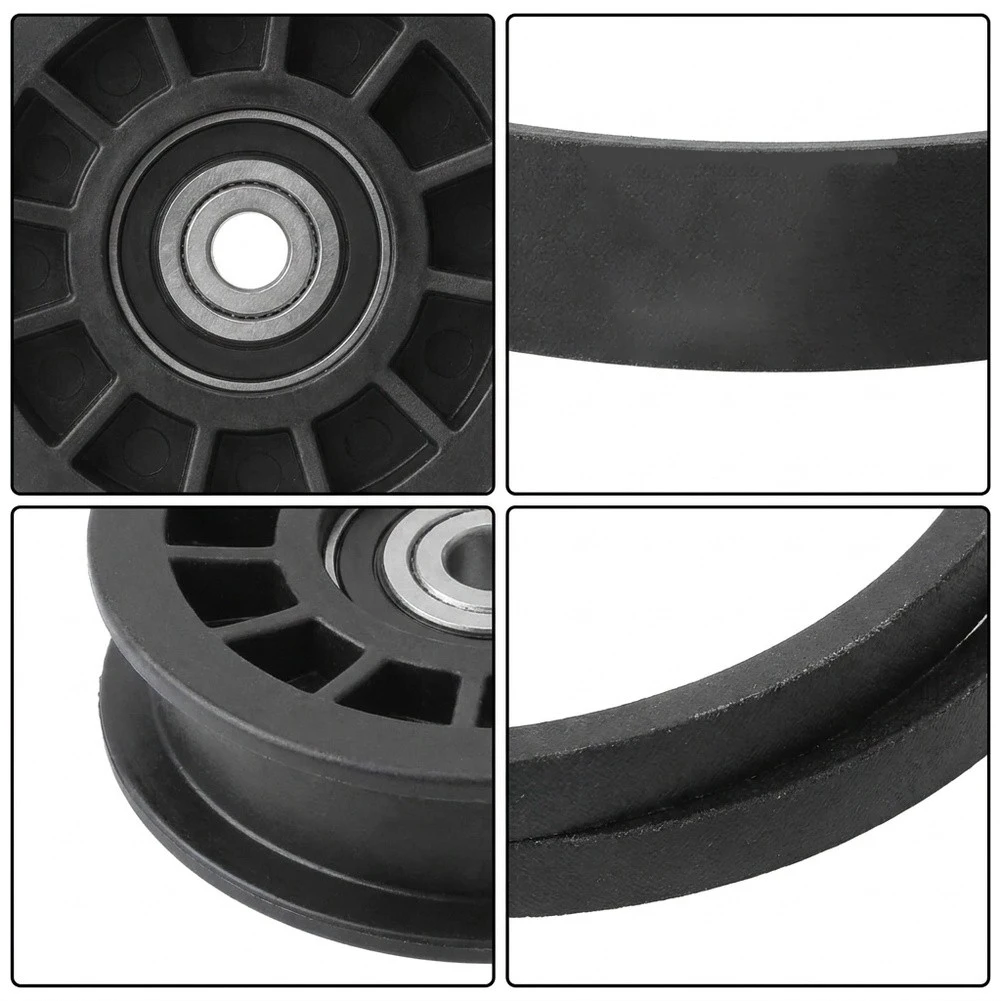 Mower Replacement Kit Idler Pulley For Rough Terrains Black Long-lasting Performance Power Transmission For Z254F