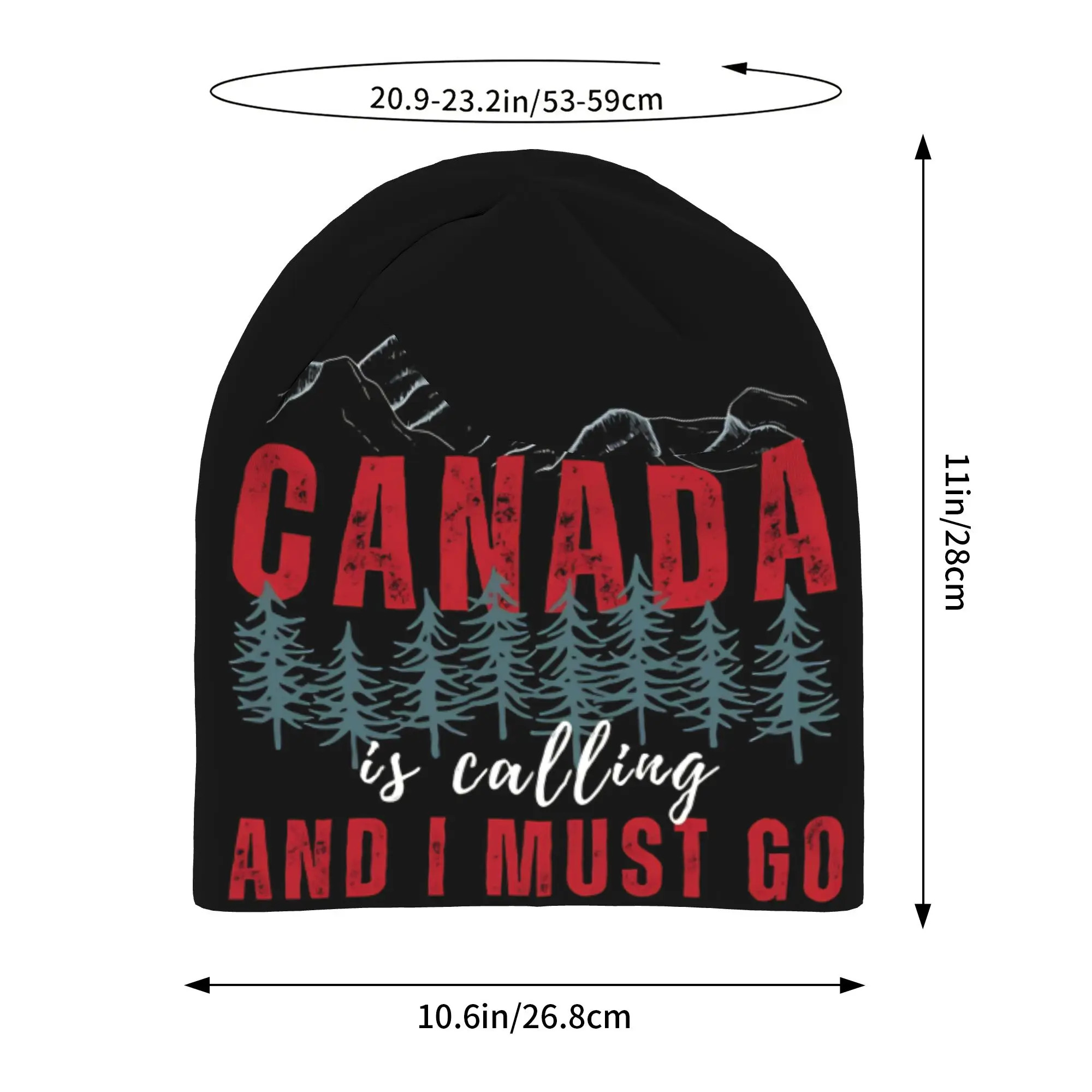 Funny Canada Is Calling and I Must Go Flag  Beanie Cap for Men Women Streetwear  Beanies Hat for Running