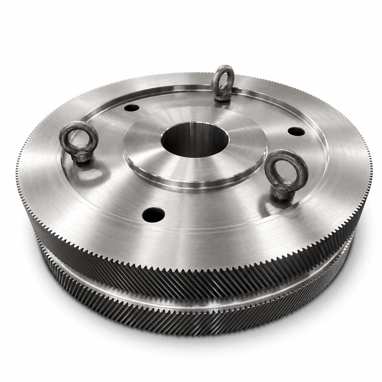 Custom Forged Steel Double Helical Gear with Large Bore for Industrial Gearbox and Heavy Machinery Transmission