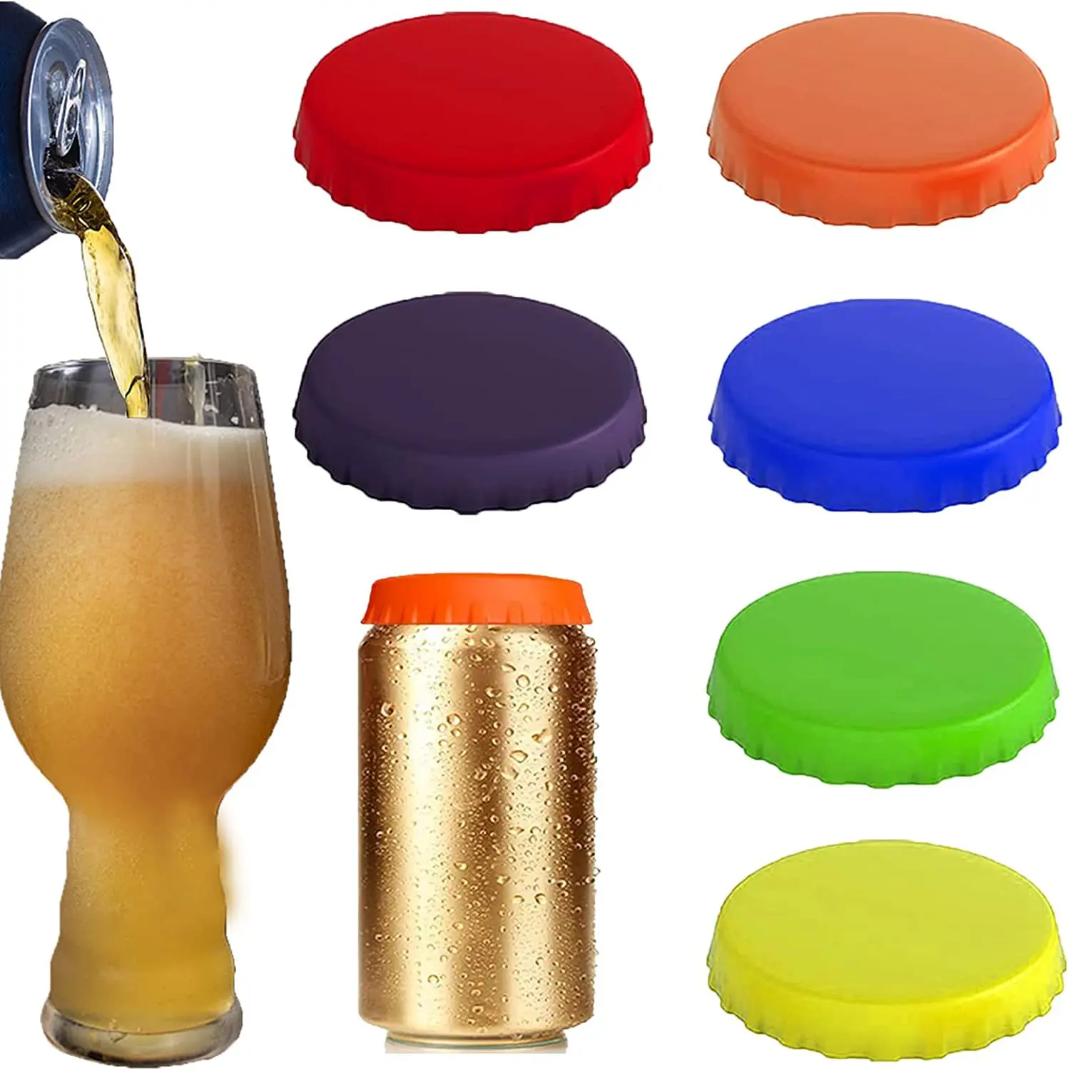 Beverage Can Covers Leak Proof Sealing Cap Red Wine Soft stopper Sealing Cap Beverage Can Lids Soda Lid Protectors Bar supplies