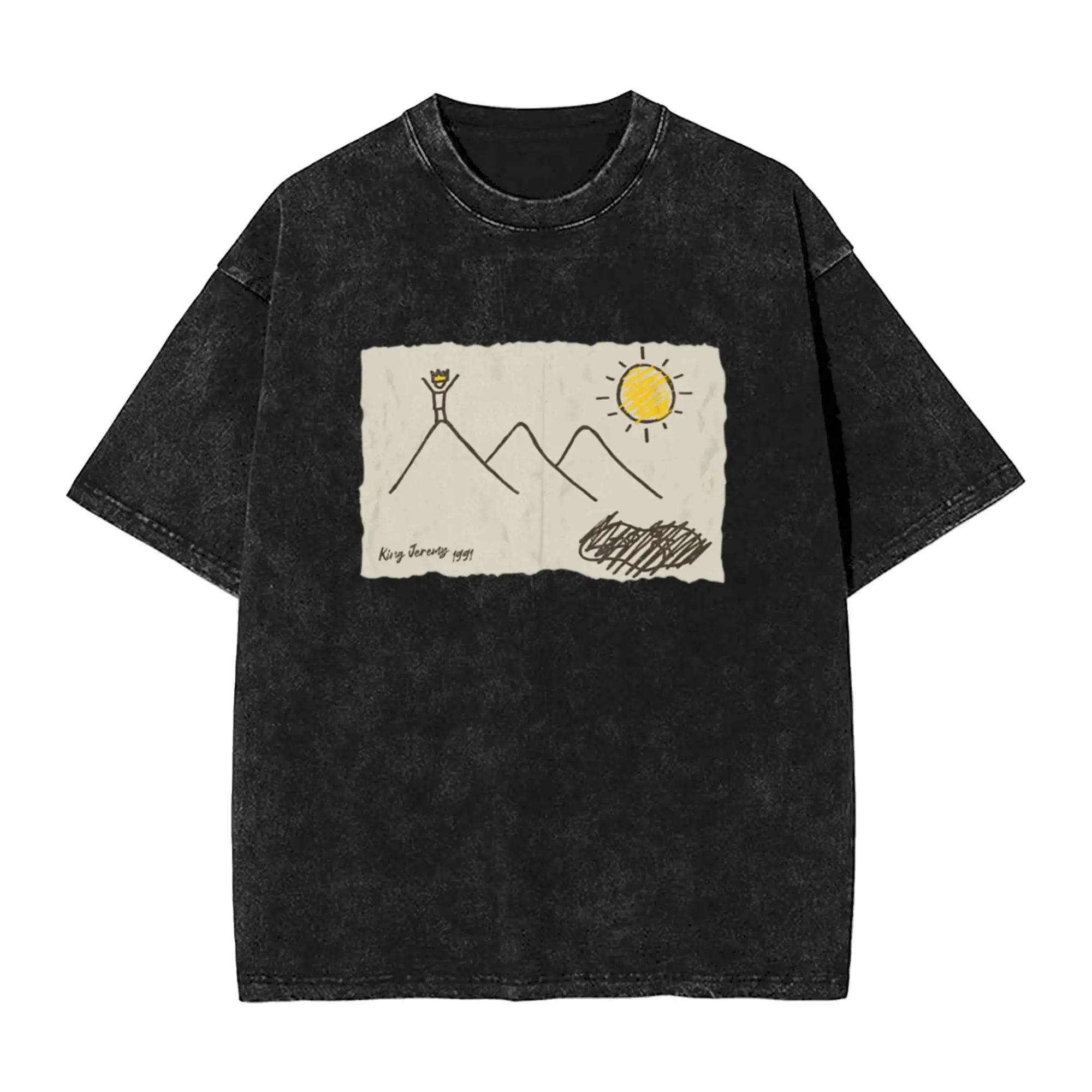 Jeremy Pearl 90s Rock Unique Stylish A Washed T Shirt Men's Women's Oversized Cotton Tees Tops
