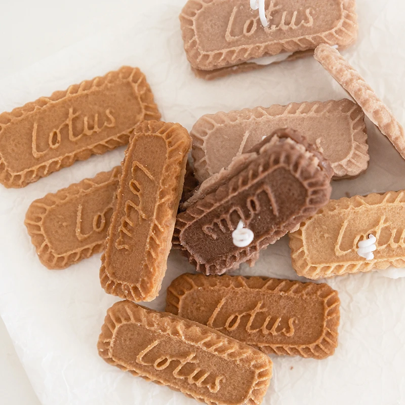 Stampo in Silicone per candele a forma di biscotto fai da te stampo da forno per biscotti fatto a mano