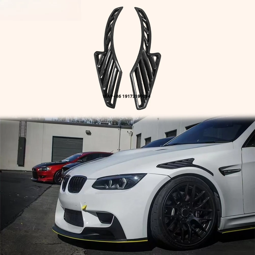 

For E92 Real M3 07-13 Carbon WD Style Front Bumper Side Fender Vents Cover
