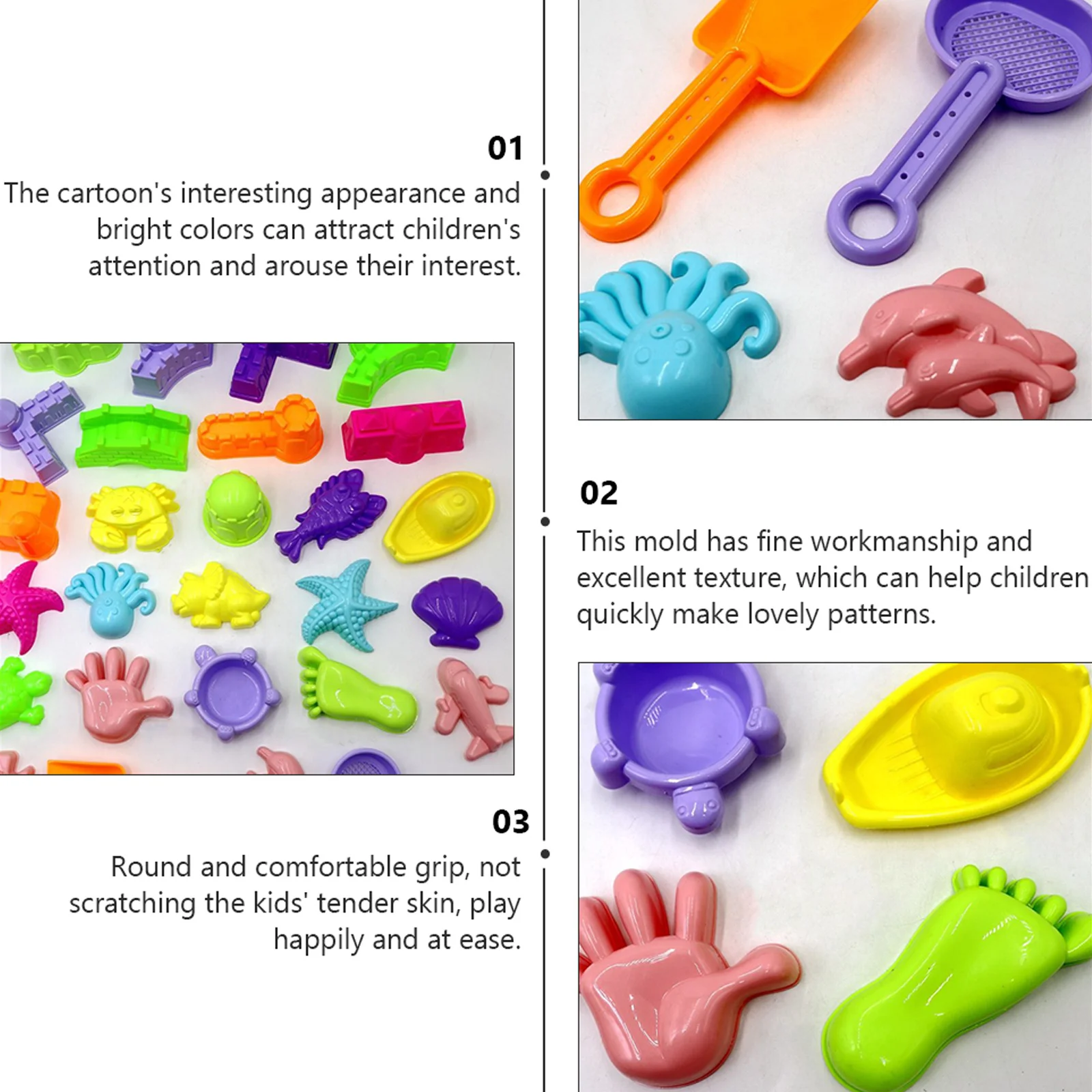 28 pçs espaço crianças praia moldes colorido diy molde conjunto educacional ao ar livre diversão atividade crianças praia moldes crianças molde brinquedos