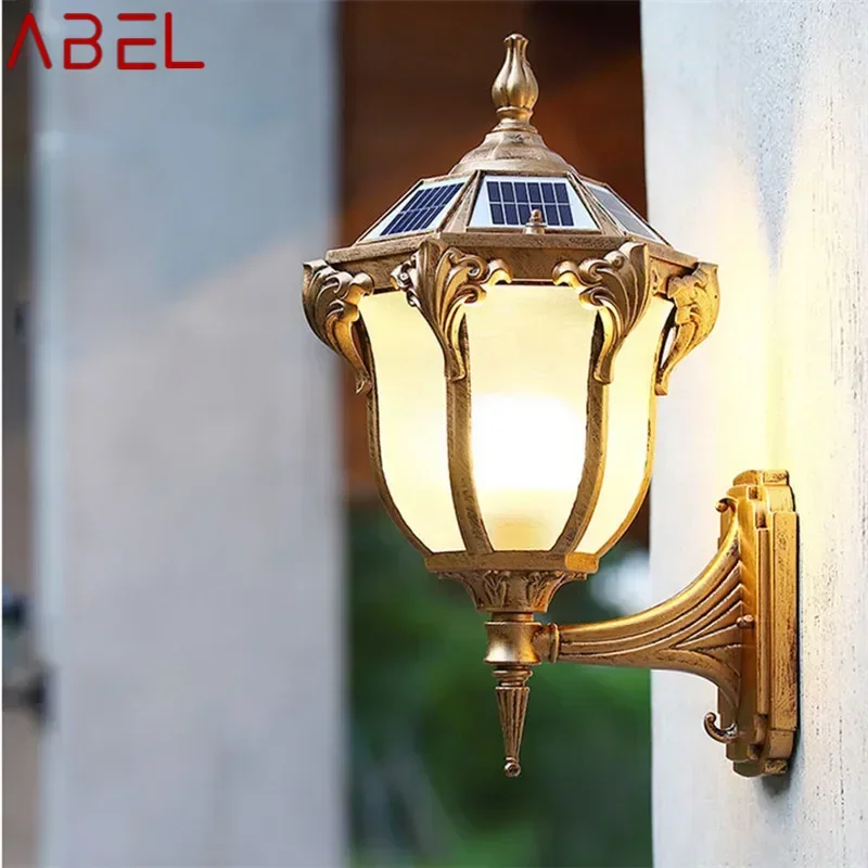 ABEL Contemporary Solar Outdoor Waterproof Wall Lamps Simplicity Creative Balcony Hallway Courtyard Villa Gate Hotel