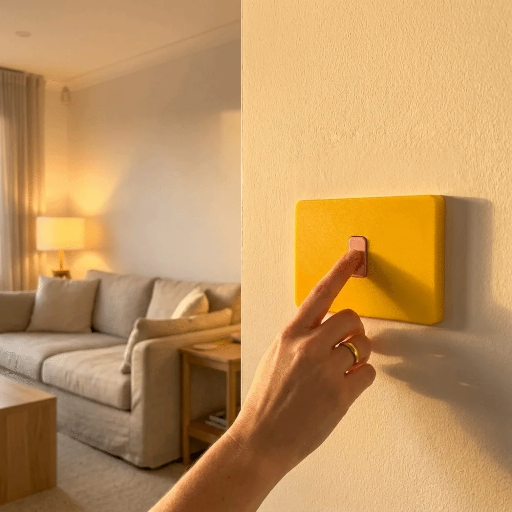 3D Printed Wall Switch Cover Handle Style Lightweight Socket Panel Easy To Clean Minimalist Outline Decorative Switch Cover