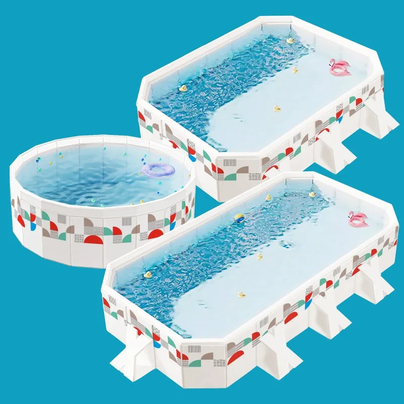 

Foldable PVC Inflatable Pool Modern Home Kids Outdoor Mobile Water Play Pool