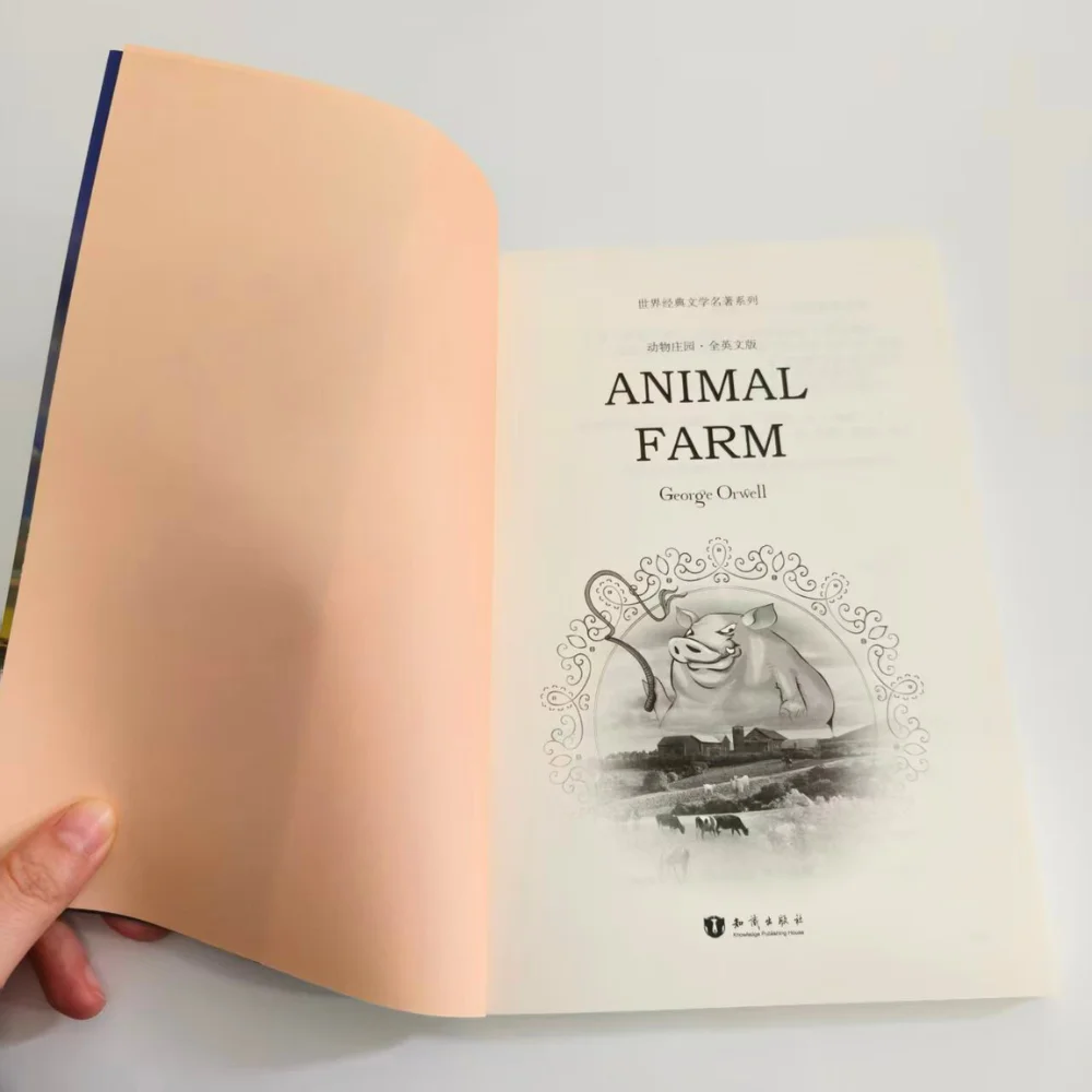 Animal Farm By George Orwell Classic Literature English Book Power Corruption & Society Fiction Paperback Edition