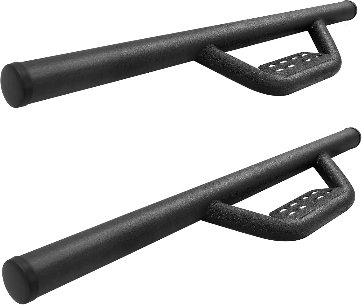 

Running Boards for 2005-2014 Toyota Tacoma Regular/Standard/Single Cab, Carbon Steel, Black, Drop Down Design