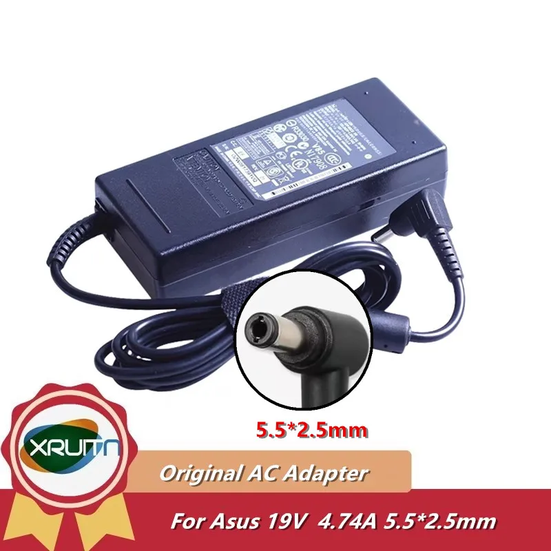 Genuine 19V 4.74A 90W AC Adapter Laptop Charger for ASUS K53 K53B K53E K53F K53J K53S X301A X401A X401U X501A X501U ADP-90SB BB