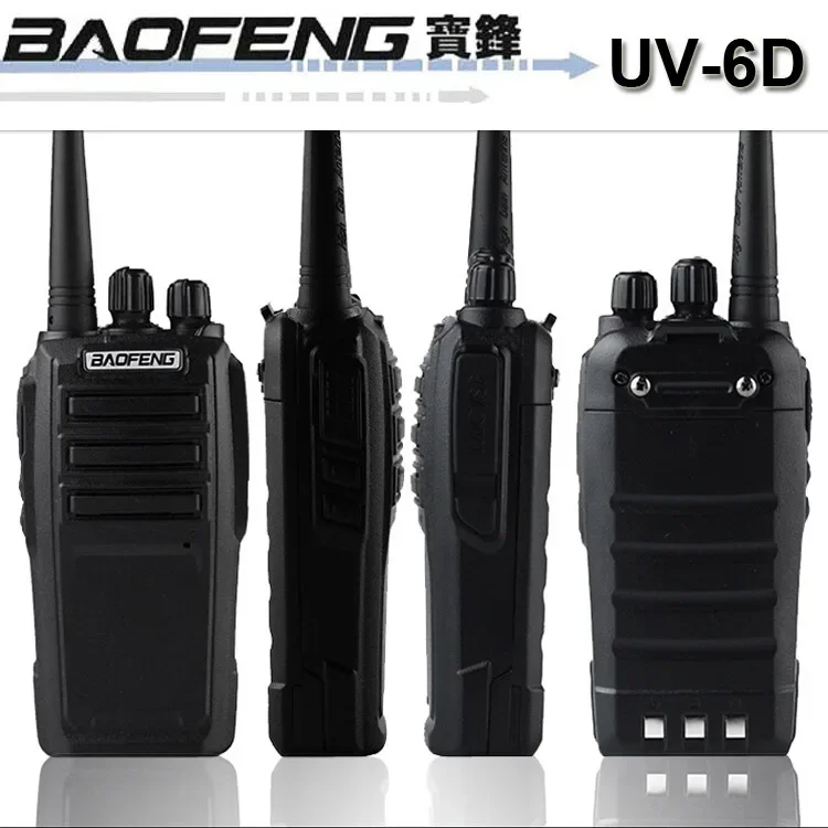 Baofeng Беспроводная рация высокой мощности 8 Вт для уличной строительной площадки отеля Baofeng BF-UV6D Портативное устройство рации