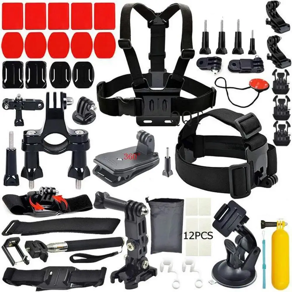 

Универсальный адаптер, комплект для крепления на штатив для Gopro Hero 10, 9, 8, 7, 6, 5, 4, 3, для sjcam sj4000, для экшн-камер Xiaomi, аксессуары