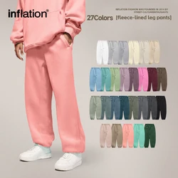 INFLATION-Pantalon de jogging doublé Smile pour homme, pantalon de survêtement confortable, pantalon de survêtement unisexe, optique d'hiver, document Candy, proximité, taille Wstring