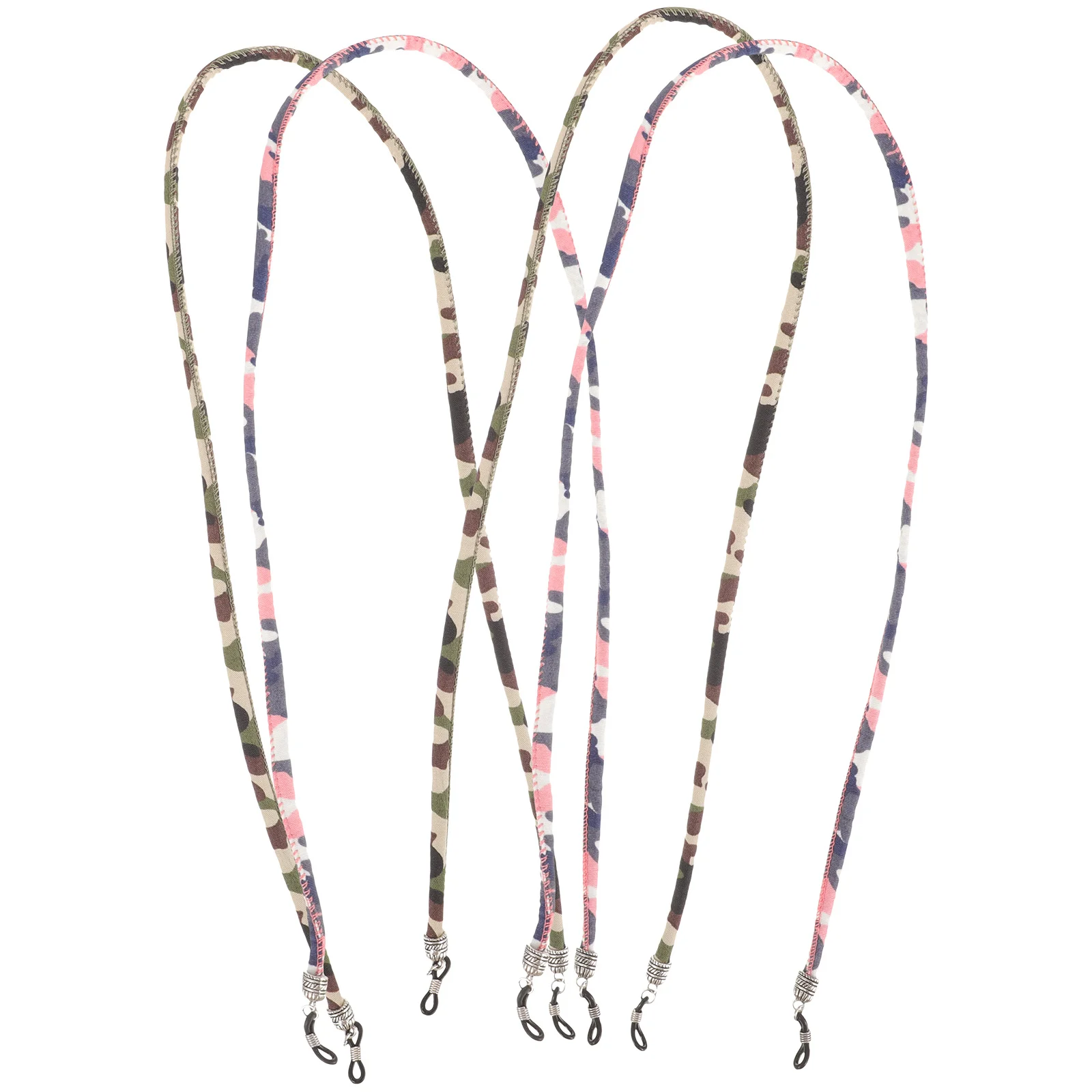 

4Pcs Eyeglasses Holder Straps Stylish Non Slip Neck Hanging Lanyard Anti Lost for Sports Fishing Hiking Climbing Skiing