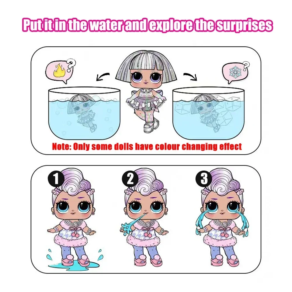 8CM LOL Doll Collectible Girl DIY Toy Doll Set Includes Doll Clothes, Shoes and Accessories Children's Birthday Gift