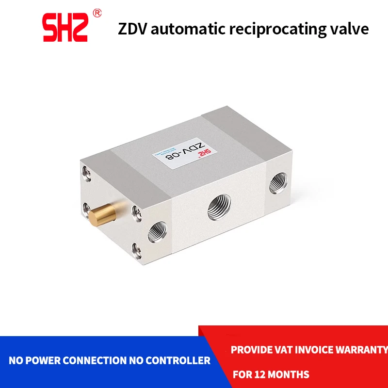 Automatic reciprocating valve switch ZDV-08 cylinder switch speed control valve two-position five-way reversing valve