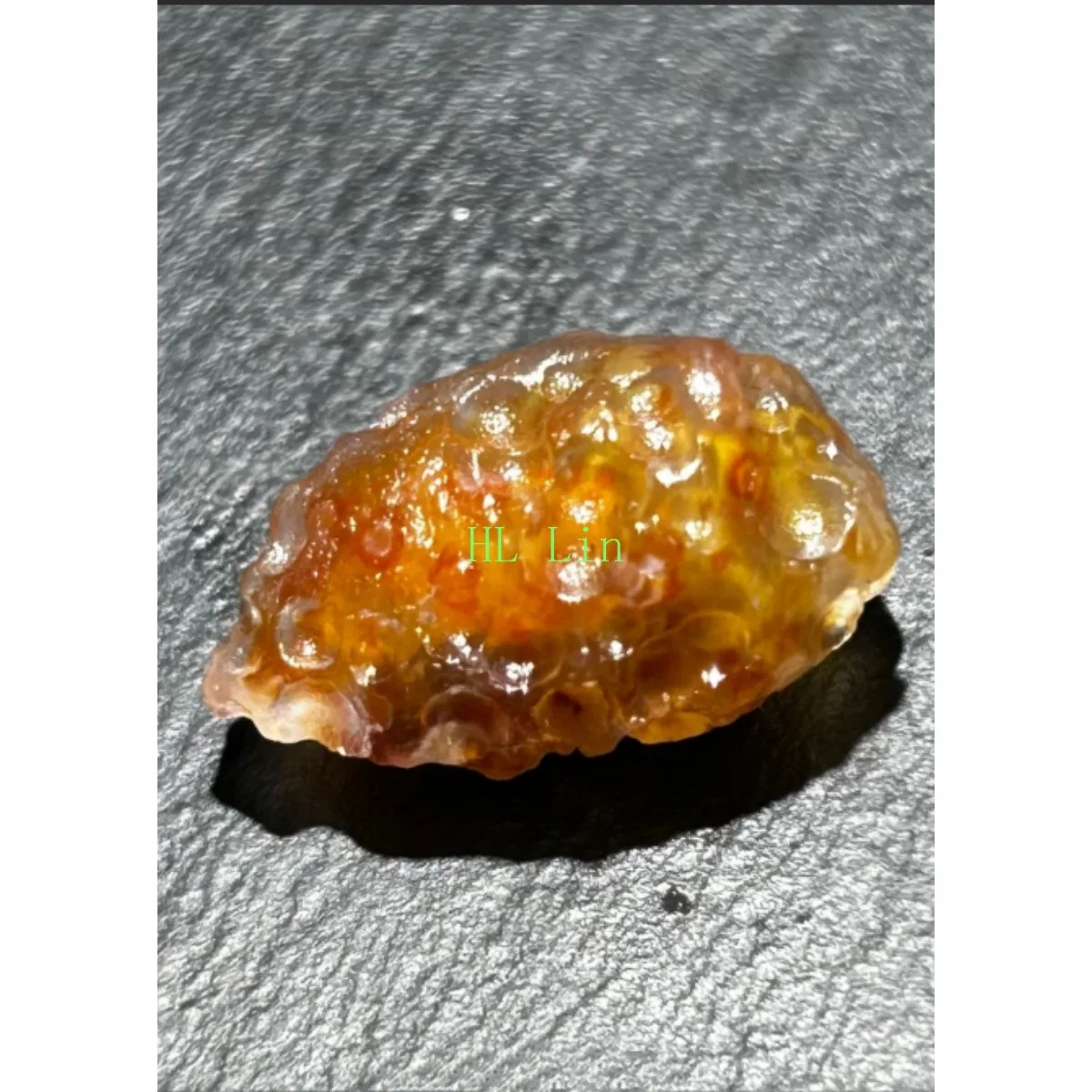 Craft Stone Candy Agate in Glass Vial, 10-15mm Natural Unpolished, Rainbow Color, Crystal Display Collection.Candy Agate