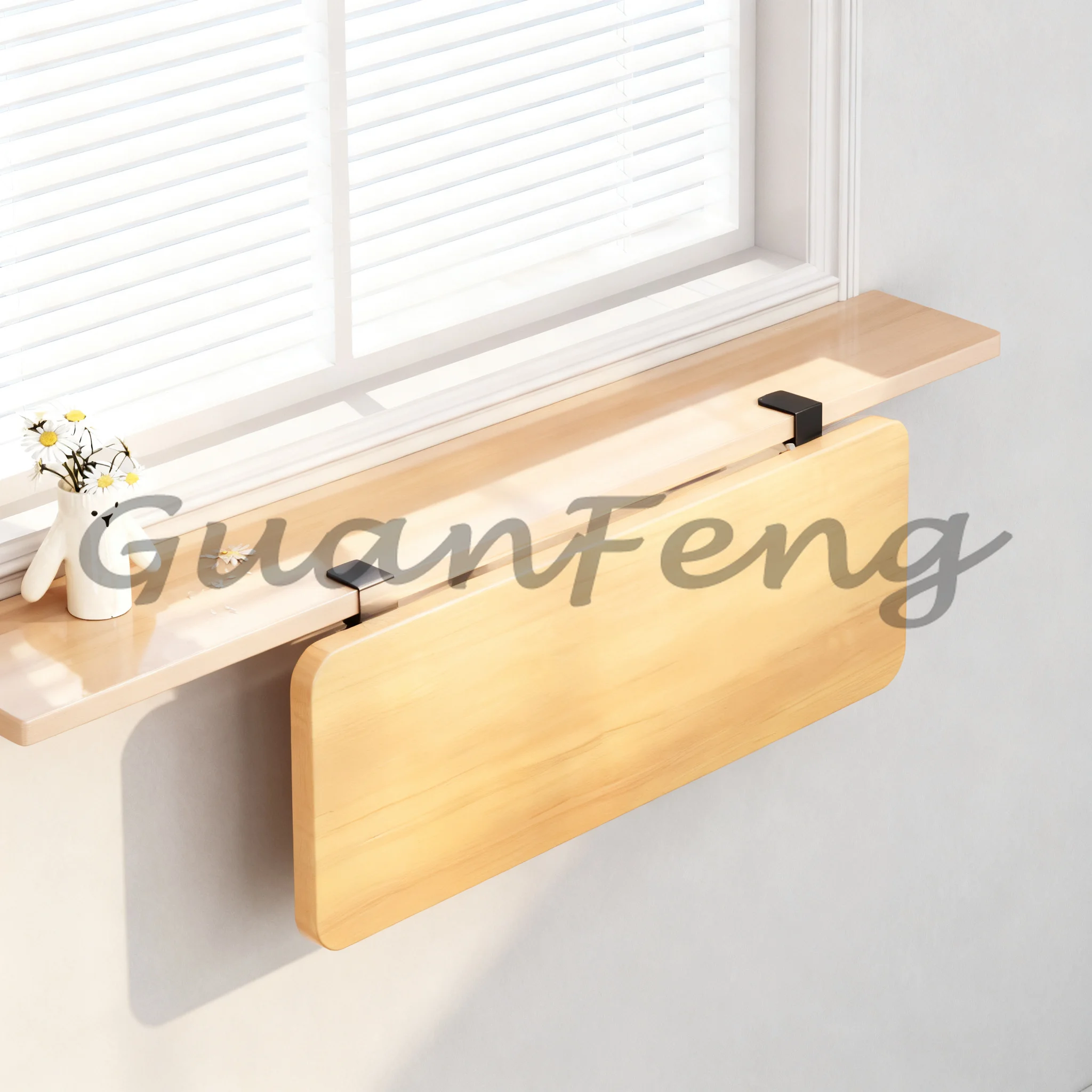 Minimalist Wooden Window Sill Extender Sturdy Stylish Windowsill Extension Board for Home Office & Bedroom Use