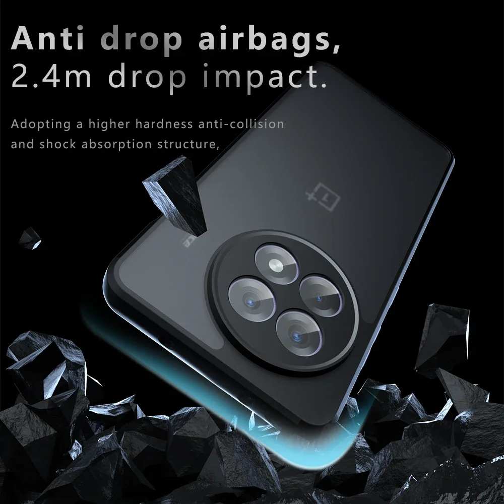 Airbag Super Protection Soft TPU+PC Clear Matte Back Cover For OnePlus 13R OnePlus13R 5G Phone Case