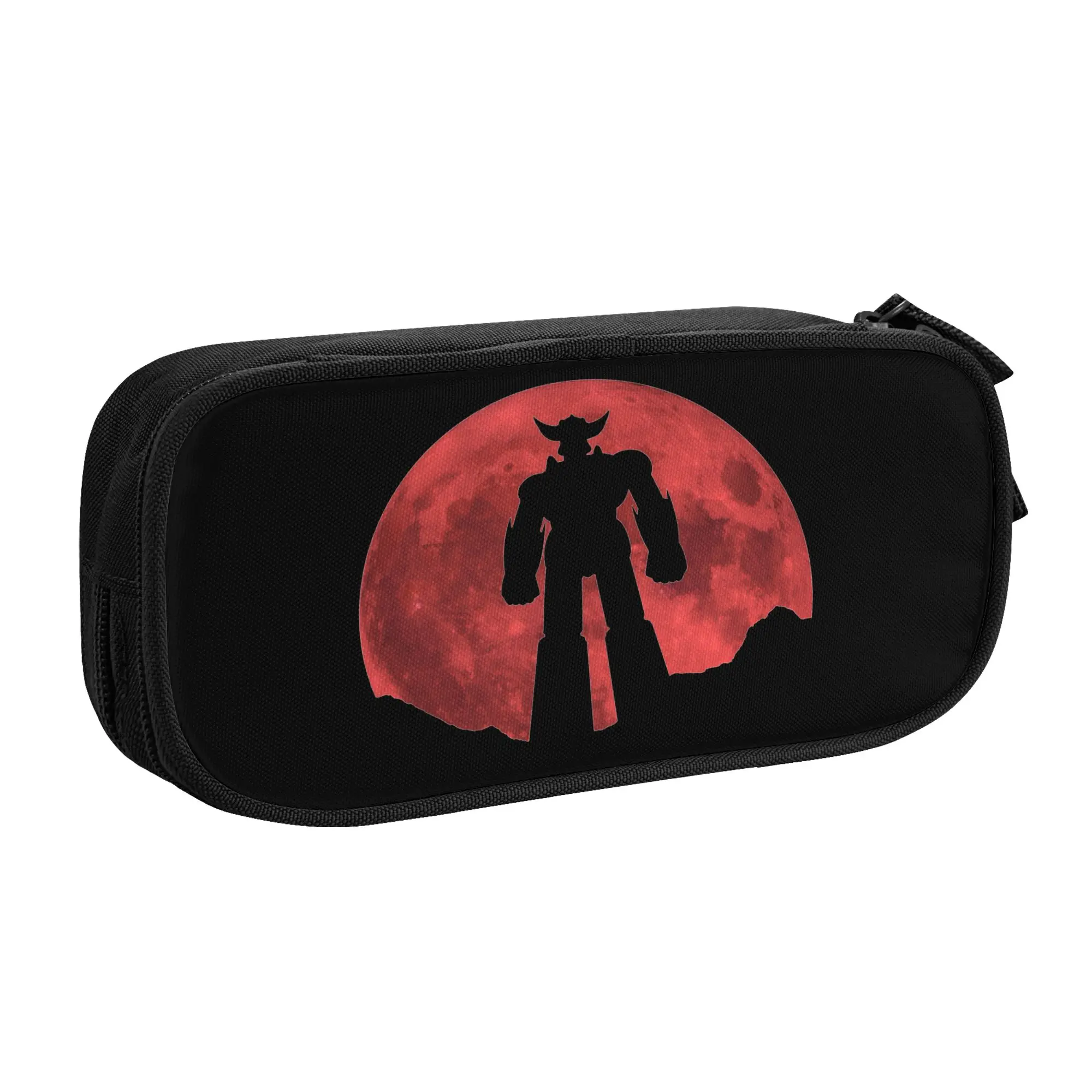

Classic Red Moon Grendizer UFO Robot Pencil Cases Goldrake Pencilcases Pen for Girls Boys Large Bags School Supplies Cosmetic