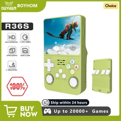 256G R36S Retro Video Game Console Linux System 3.5 Inch IPS Screen RK3326 Portable Pocket Player 64G 128G Games best Boys gifts
