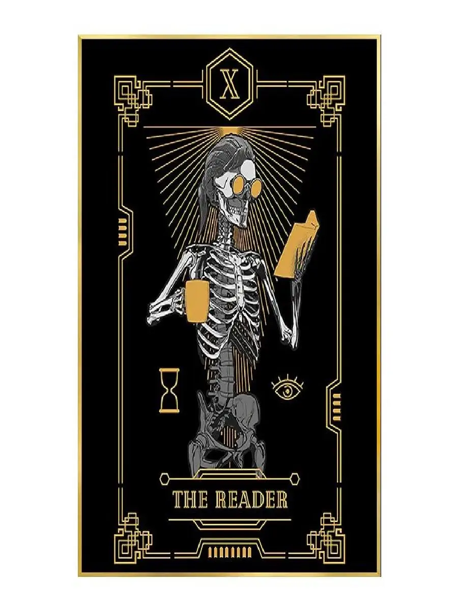 The Empress  Lovers Tarot Canvas Art  Modern Black and Gold Wall Decor for Bedroom and Bar