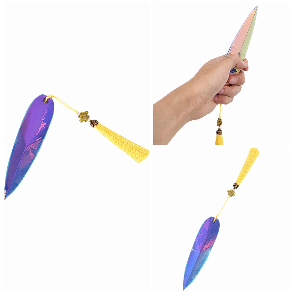 KPOP Demon Hunters Cosplay Zoey 3D Printed Weapons Throwing Knife Sword Boomerang Girls Cheer Stick Prop Halloween Accessorie