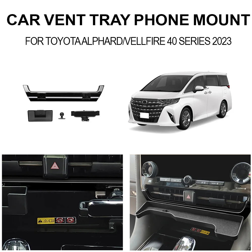 

FOR 2023 TOYOTA ALPHARDV ELLFIRE 40 SERIES Automotive central control air outlet Tray card box and phone holder ﻿