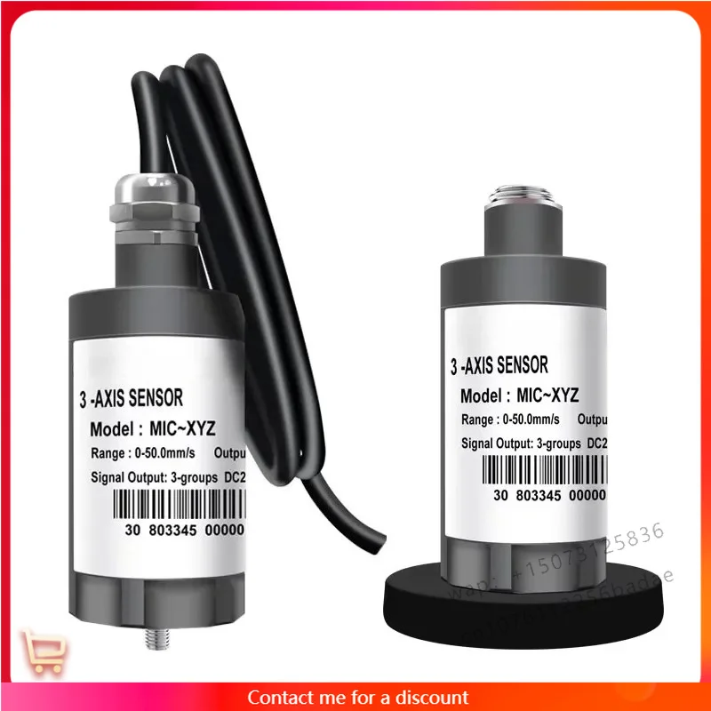 4-20mA Output 20mv 30mv 50mv 0-20mm/s Stainless Steel Industrial Piezoelectric Signal Accelerometer Vibration Sensor
