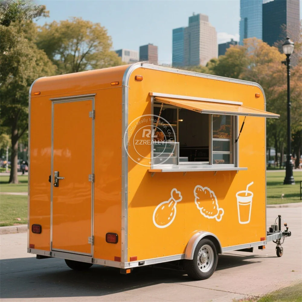 

Concession Catering Trailer Mobile Kitchen Coffee Shop Kiosk Street Pizza Ice Cream Cart Custom Food Trailer With Full Kitchen