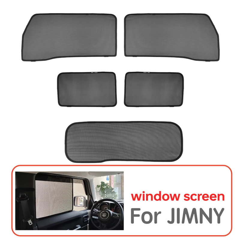 Side Window Sunshades window screen For Suzuki Jimny JB64 Sierra JB74W 2019 2023 Interior Accessories