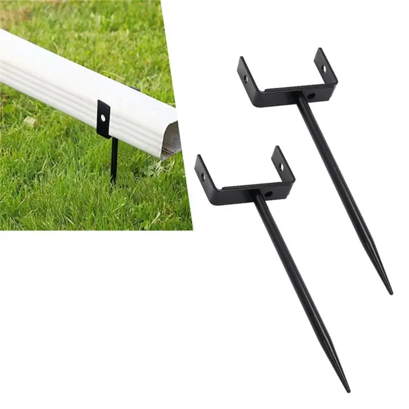 For Pipe Support Rainwater Downspout Bracket Rust-Proof Anchor-Heavy-Duty Adjustable Size, 2 Pack Easy Installation