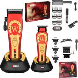 WMARK NG-8030 NG-8230 Men's Professional Hair Clipper 7000-9000 High RPM 8 Speed Adjustment Spare Repair DLC Blade Free 2500MAh