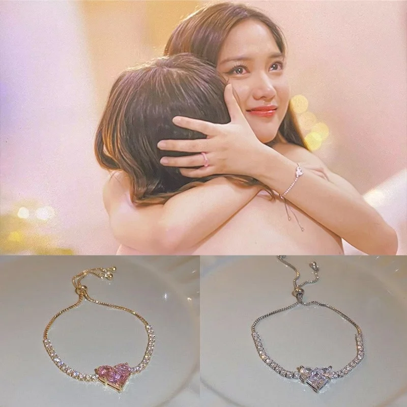 Thai Drama Pink Theory Same Love Bracelet Female Freen Becky Sweet Temperament Design Sense Bracelet Ins Fashion New Handwear