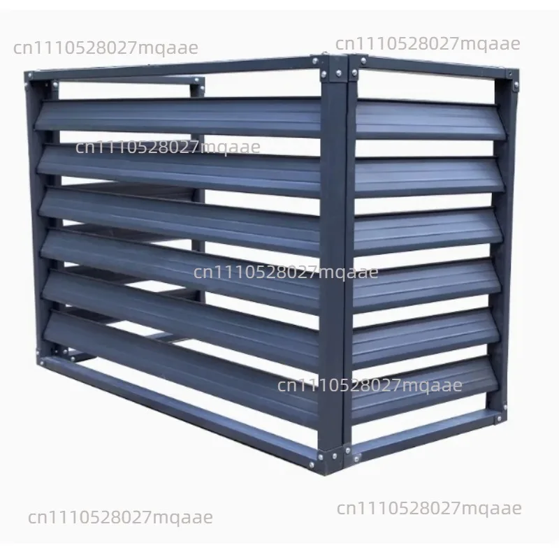 Customized aluminum alloy air conditioner outer hood air conditioner outer hood outdoor unit ventilation rainproof louver grille