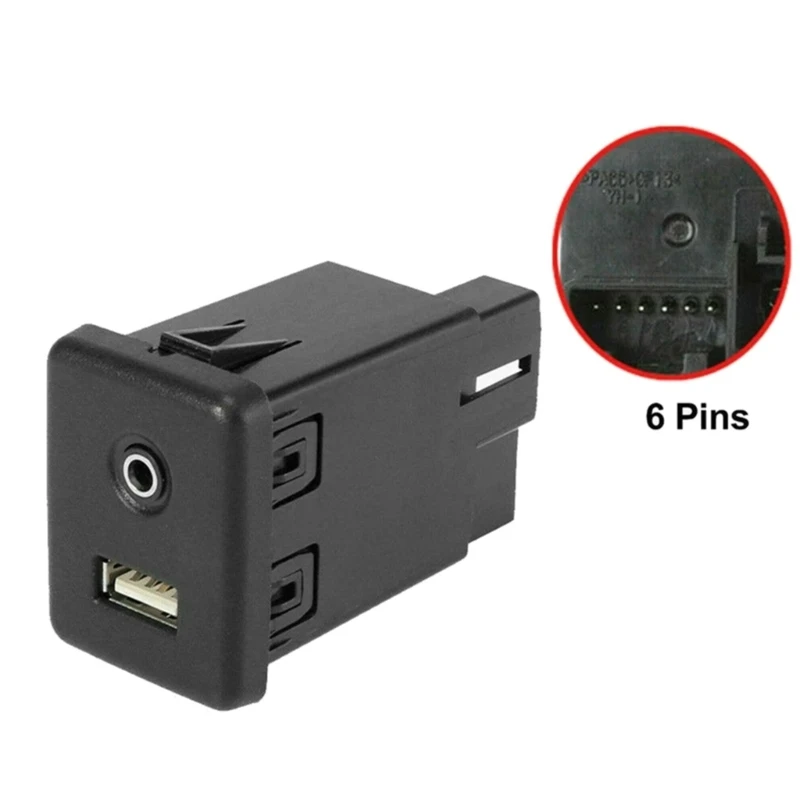 Vehicle AUX In Socket With USB Charges Module 13599456 Replacement AUX Input And USB Charging Module for Car