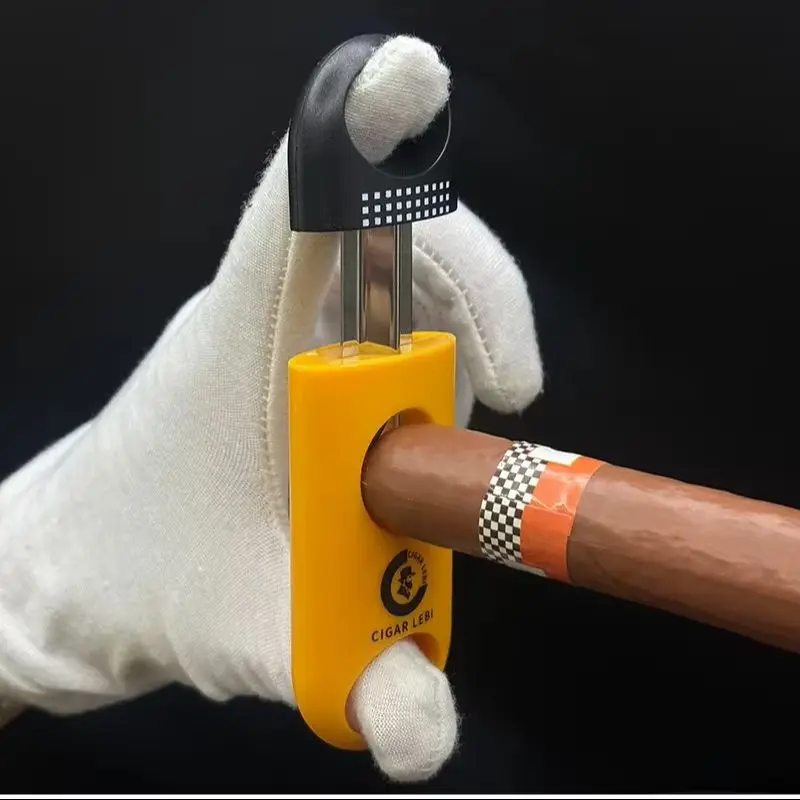 Cigar Scissors 3-Piece Kit, Stainless Steel Cigar Cutter with V-Shear, Flat Shear & Punch, Portable Cigar Accessory