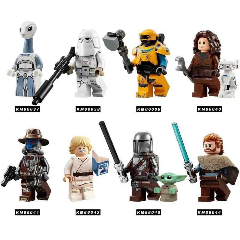 New Star Wars The Mandalorian Architecture Vizsla Assembled Minifigure Action Figure Model Children's Gift Toy Series Decorate