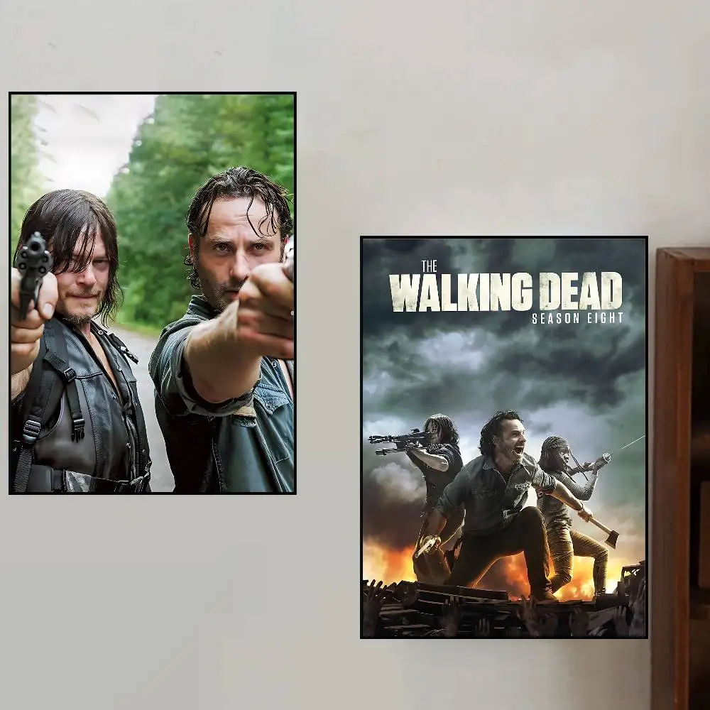 Cool T-The Walking Dead Poster Canvas Paintings Posters & Prints Home Bedroom Living Room Decor
