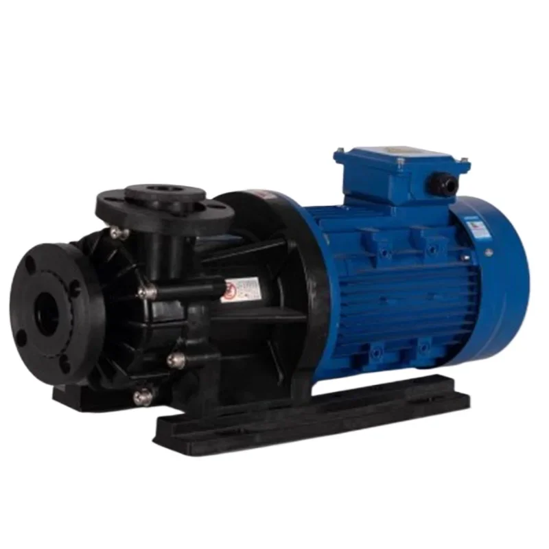 Plastic PP Circulating Water Pump 220V Three-Phase  Magnetic Drive Pump Corrosion-resistant Acid Alkali Resistant Chemical Pump