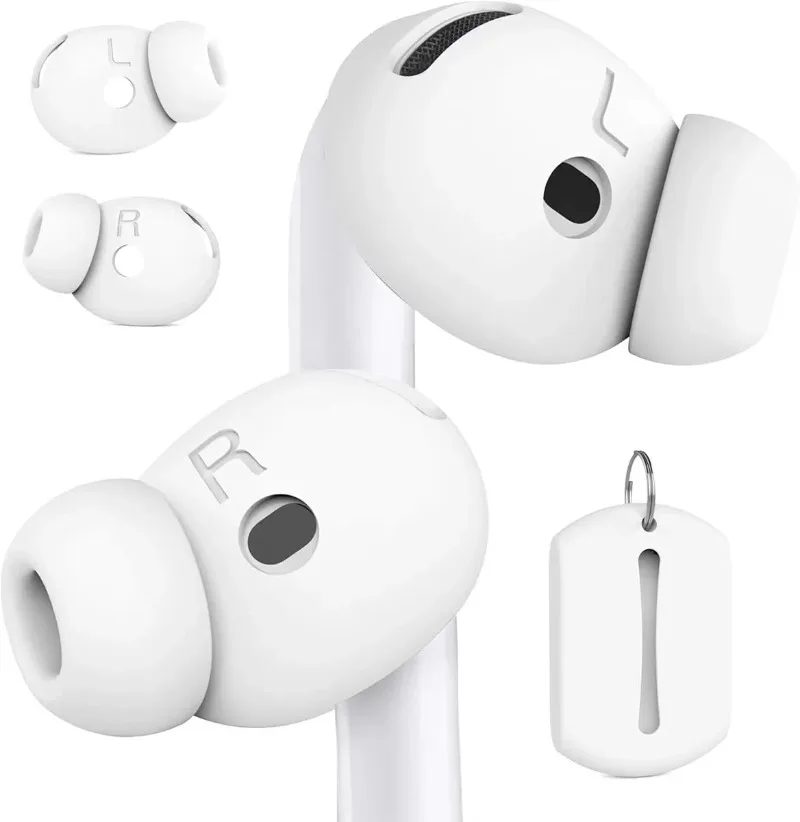Dicas de ouvido para airpods 4 4th geração dicas anti deslizamento fones de ouvido silicone sem fio bluetooth anti gota leve fino ajuste