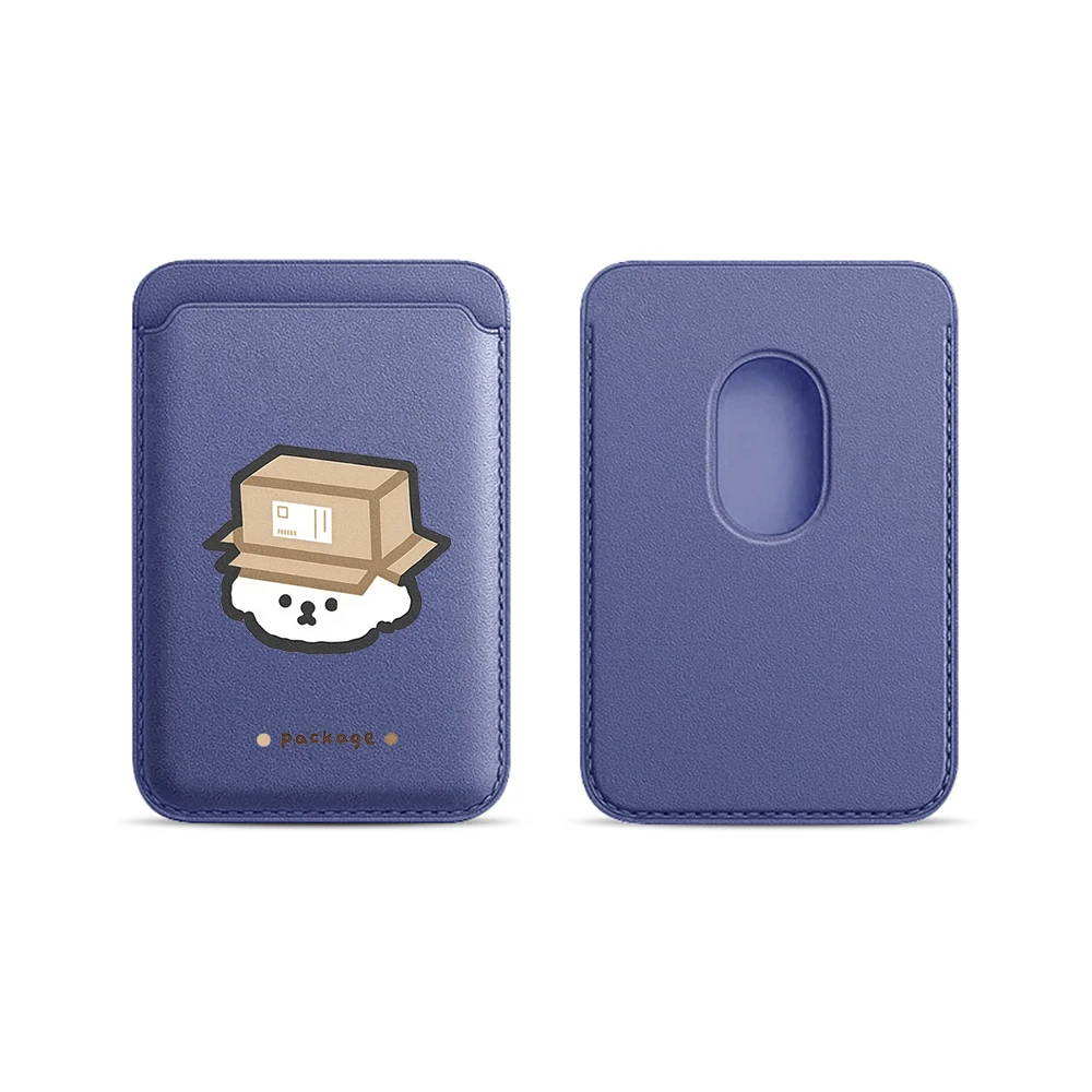 Puppy Leder-Kartenetui Handyhülle Kartenhalter für Magnetische Hülle Geeignet für alle iPhone Magsafe Karten-Handy-Rückseiten-Taschen – Detail 20