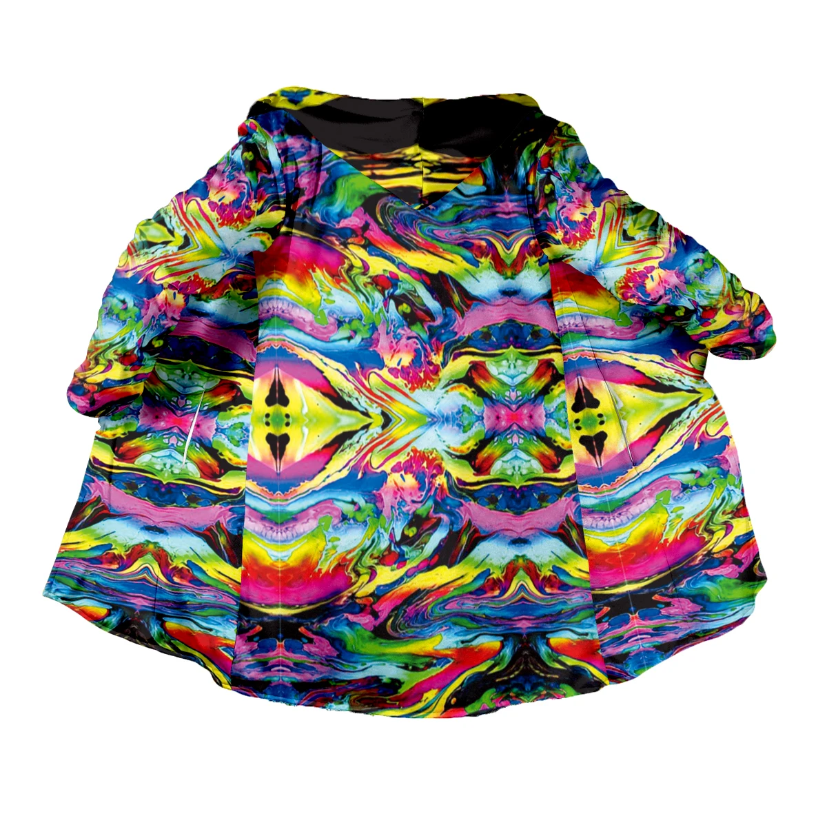 

Красочная психоделическая триповая татуировка для косплея, винтажная ретро 3Dпринт, уличная одежда в стиле Харадзюку, зимнее пальто, плащ с капюшоном, флисовая куртка E