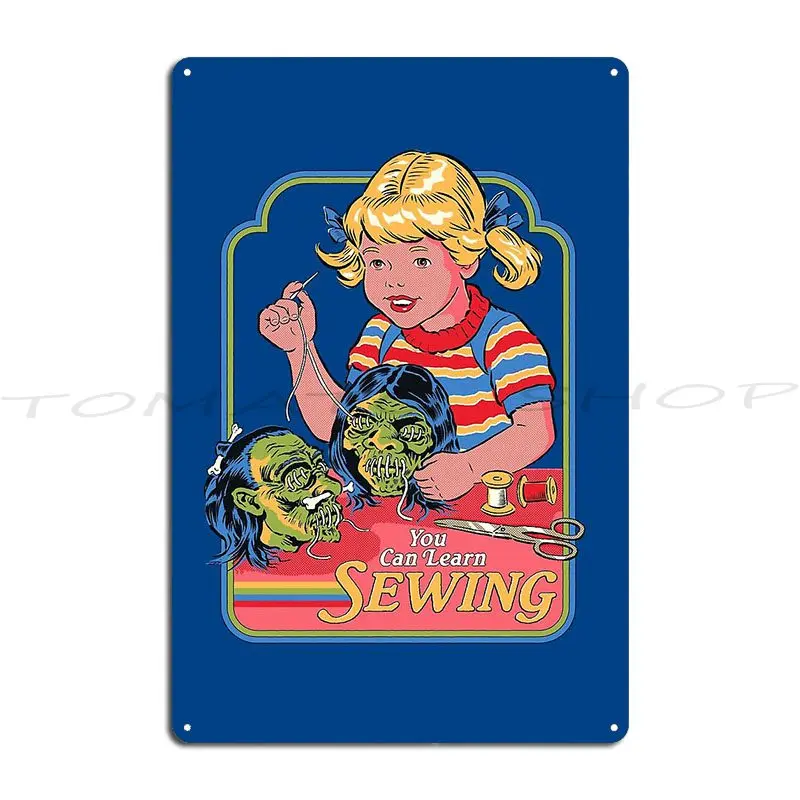 Recipes For Children Fun With Krampus You Can Learn Sewing Metal Signs Club Cave Funny Cinema printed  Tin Sign Poster