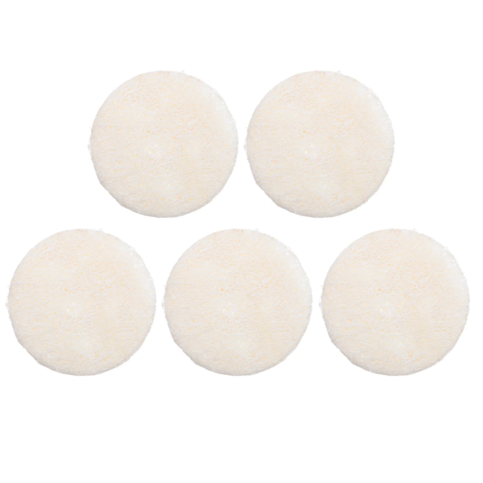 

5Pcs Natural Loofah Pads Unisex Bath Sponge Scrubber Promotes Circulation Removes Grease Loofah Pads Bath Sponge