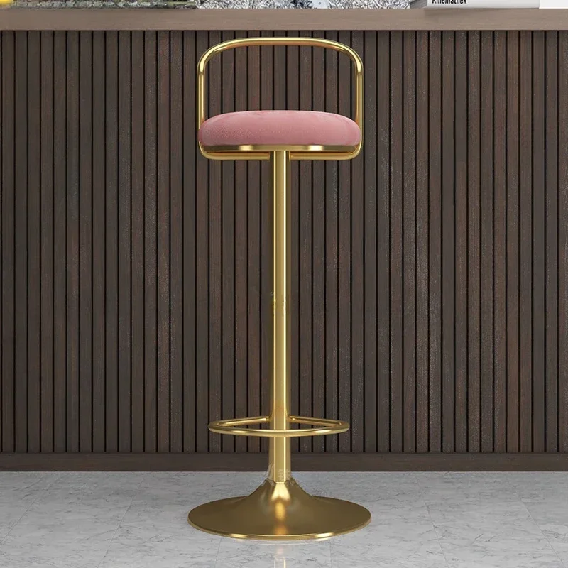 Bar Chairs Nordic Modern Minimalist Bar Chair Rotating Lift Back Chairs Front Desk Chair Light Luxury Home High Stool Furniture