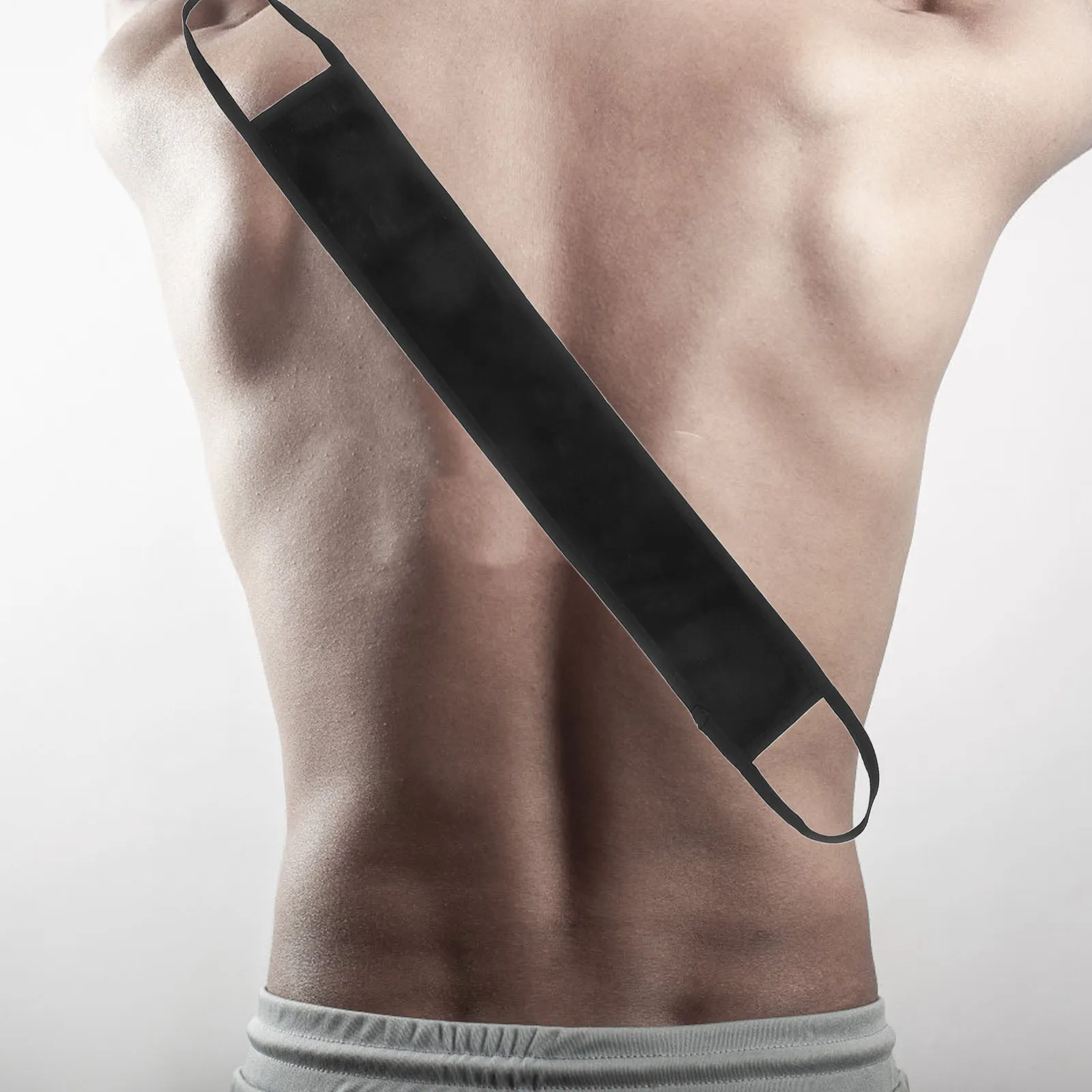 2 قطعة غسول الظهر قضيب مريح الذاتي دباغة حزام غسول كريم جل قضيب قابل للغسل دباغة قفازات #2