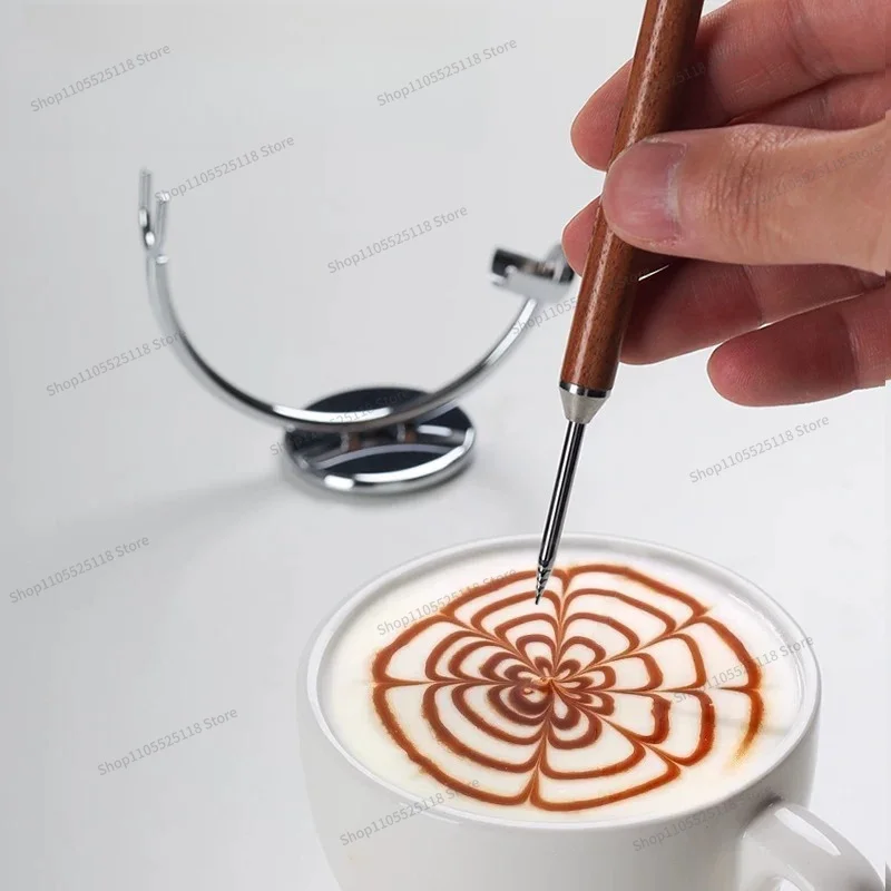 For Rosewood Pull Flower Needle Stainless Pull Flower Pen Coffee Coffee Pull Flower Needle Storage