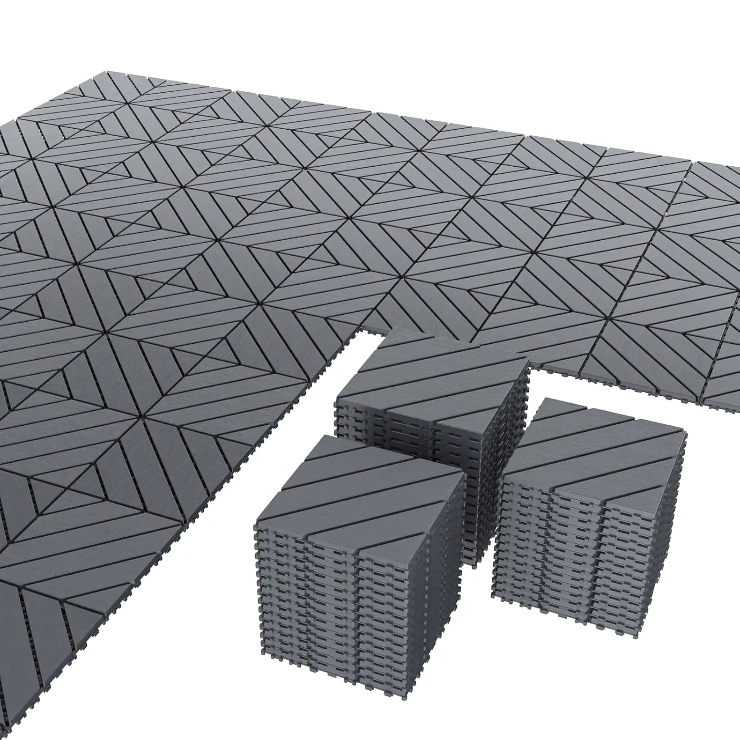 44 Pack Interlocking Deck Tiles, 12